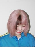 ＊ペールピンクハイトーンブリーチデザインカラー