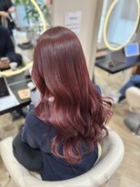アーチバイケンジ(arch by kenje)&nbsp;ワインレッド/ロングヘア/平塚美容室/ブリーチカラー