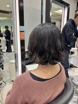 アピッシュ ギンザ(apish ginza)&nbsp;ボブパーマコテ巻き風パーマレイヤーカット前髪パーマ
