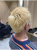ブロンド/スパイキーショート/似合わせカット/メンズカット