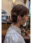 ママも可愛くヘアセット☆