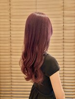 オーガニックエコ 川越(organic+eco)&nbsp;大人可愛いブリーチカラーカシスピンクロング◎艶髪