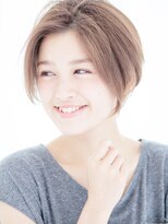 パティオンツー(PATIONN2)&nbsp;前髪長め前髪なしふわ軽似合わせカット大人前下がりショートボブ
