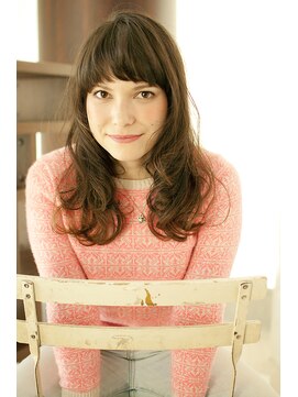 ディフィーノ 青山(DIFINO) マッシュバングと抜け感のあるウェーブが魅力の外国人風ロング☆