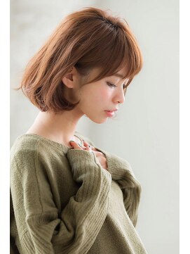 ジョエミバイアンアミ(joemi by Un ami) (joemi)とろみバレイヤージュワンカールロブ斜めバング(花野)