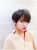 耳だしマッシュショート*シースルーバングでこなれ感UP