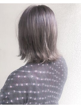ヘアーアンドアトリエ マール(Hair&Atelier Marl) 【Marl】ラベンダーグレージュカラーの外ハネボブ♪