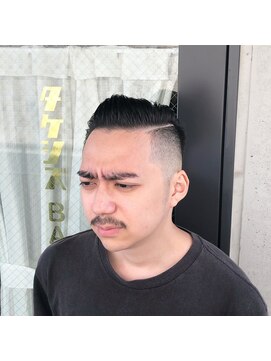タケシズバーバー(BARBER) サイドパートラインフェード