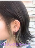 オシャレなイヤリングアッシュカラー！
