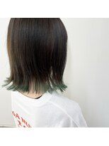 ヘアーメイク ラウラ(Hair+Make RauRa) イケモト★裾カラー×グリーン