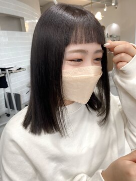 ボタン ハカタ(VOTAN hakata) 【YU_KA】ぱっつん前髪＋チョコレートカラー/博多福岡