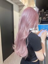 ペレ 栄店(PELE) K12_ホワイトピンク ブリーチ3回~