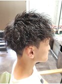 爽やかショート×ツイストスパイラルパーマ