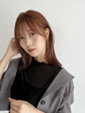 ミスト(mist) 〔mist〕オレンジベージュ/外はねボブ/サイドバング/金沢文庫