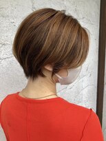 サンタフェ 岐阜島店(Santa'Fe) Santa'Fe式脱白髪染め白髪ぼかしカラー/ショート