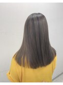 ピンクベージュ ストレートでも可愛い☆バレイヤージュ 小岩
