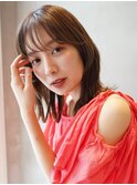 ミディアムレイヤーカット/ウルフ/10代20代