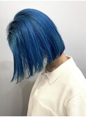 【SHARON】タッセルボブ×ネイビーカラー