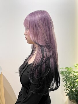 ローエ バイ デコ(Rohe by DECO) 【廣川】レイヤーカット×エンドカラー/ピンクラベンダー