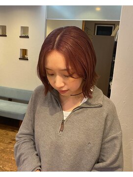 ウッディ ブラウン ピンクベージュ