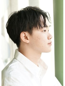 にもう ダークアッシュ ニュアンスパーマ 韓国マッシュs12