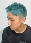 □ハイトーンカラー#ベリーショート#スパイキーショート＃水色