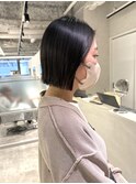 ストレートボブ黒髪ボブ切りっぱなしボブ