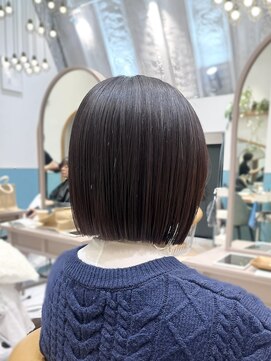 ロンド レグリーズ 立川(Lond leglise) ウェーブミディアム似合わせカットメルティカラーボブ/立川