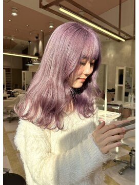 リー 梅田(Lee) ラベンダーカラー/透明感カラー/ケアブリーチ/学割