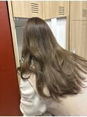 透明感髪質改善ベージュダブルカラーミルクティーグレージュ