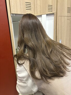 ローレンジウ(LOREN JU) 透明感髪質改善ベージュダブルカラーミルクティーグレージュ