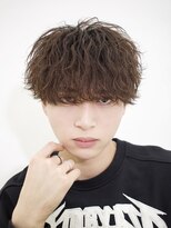 エデアンルクラ 下通(EDEAN Leclat)&nbsp;熊本波巻きスパイラル 波巻きパーマ 無造作マッシュ メンズヘア