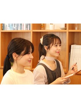 【乾かすだけで決まるカット】最後まで"マンツーマン"★担当が途中で変わらないから相談もしやすく安心♪