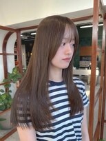 ソピ バイ インビテーション(sopi by invitation)&nbsp;レイヤーカット重ためレイヤー シースルーバング ベージュカラー