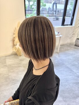 パプスドコワフュール 甲子園口店(Pap's de coiffeur) アンブレラカラーグレージュ