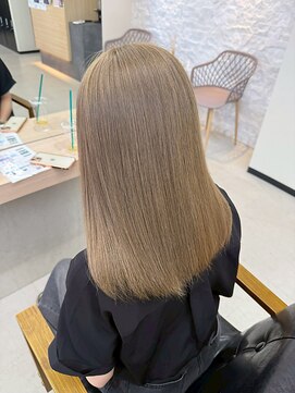 アリープパロット(ALEAP parrot) 艶髪ストレート/髪質改善/透明感カラー【ALEAP parrot/大西】