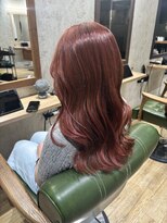 ヘアーデザイン アトリエ ミウ(HAIR DESIGN ATELIER MIU)&nbsp;ロングレイヤー、ピンクブラウンカラー