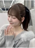 ☆ポニーテールが可愛いお顔まわりカット☆