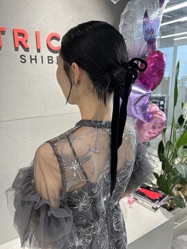 トリッカ シブヤ(TRICCA SHIBUYA) タイトヘア/タイトアップ/カチモリヘア/韓国アレンジ/結婚式ヘア
