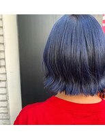 アールサロンサカエ(Rr SALON SAKAE) 【BOTANIUM】外ハネボブ×デニムカラー