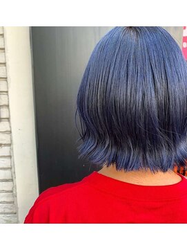 アールサロンサカエ(Rr SALON SAKAE) 【BOTANIUM】外ハネボブ×デニムカラー