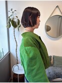 前上がりボブ