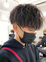 エルマーク メンズパーマ 心斎橋(L-MARK)&nbsp;ツイストスパイラル/スパイラルパーマ/メンズ/眉毛