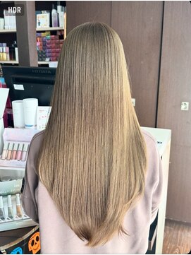 ヘアーショップ エヌアンドエー 幸手店(hairshop N&A) ベージュカラー艶ロング