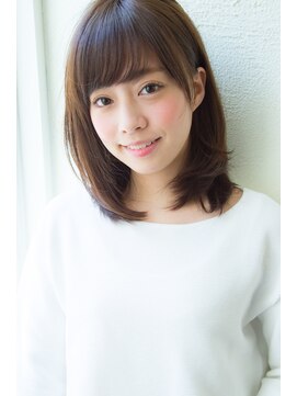 アンアミ オモテサンドウ(Un ami omotesando) 【Un ami】松井幸裕　スポンテニアス&フリンジバング　ミディー