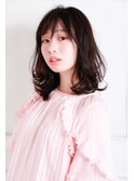 ふんわり感たっぷりなナチュラルセミロング