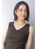 外国人風セミウェットボブ×お手入れ簡単ストレート