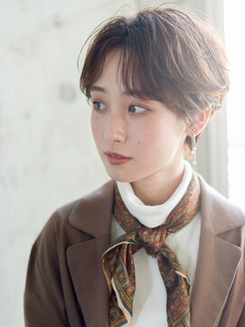 エムクランメイクス 原宿 表参道(m.clan MAKE'S) 大人かわいい マニッシュショート ネイビーカラー フレンチボブ