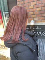 ヘアアトリエコモノ(hair l'atelier KoMoNo) 【1bleach】【韓国ヘア】春先取り！ピンクベージュカラー！