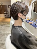 ナルヘアー 越谷(Nalu hair)&nbsp;30代.40代.50代/白髪ぼかしグレージュカラー/ショート